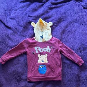 Box lunch toddler Pooh hoodie, size 2t